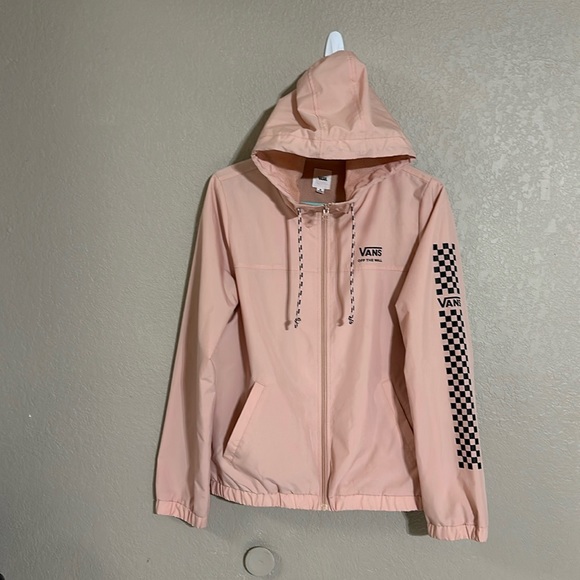Vans Peach nude wind breaker lightweight off the wall - Picture 1 of 9